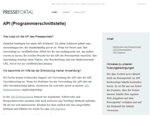 Tablet Screenshot of api.presseportal.de