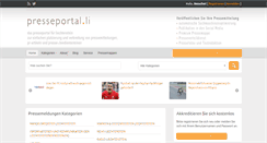 Desktop Screenshot of presseportal.li