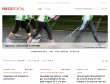 Tablet Screenshot of presseportal.ch