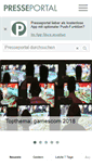 Mobile Screenshot of presseportal.de