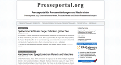 Desktop Screenshot of presseportal.org