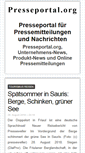 Mobile Screenshot of presseportal.org