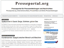 Tablet Screenshot of presseportal.org